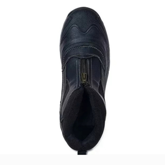 Khombu Men's Mason Run Waterproof Zip-up Hiker Boots Black New - Picture 3 of 9